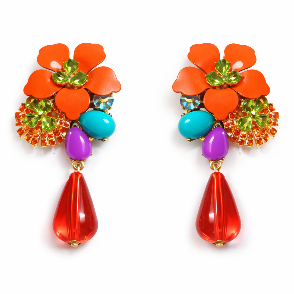 Sunset Floral Garden Drops