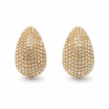 Glistening Pavé Teardrop Studs